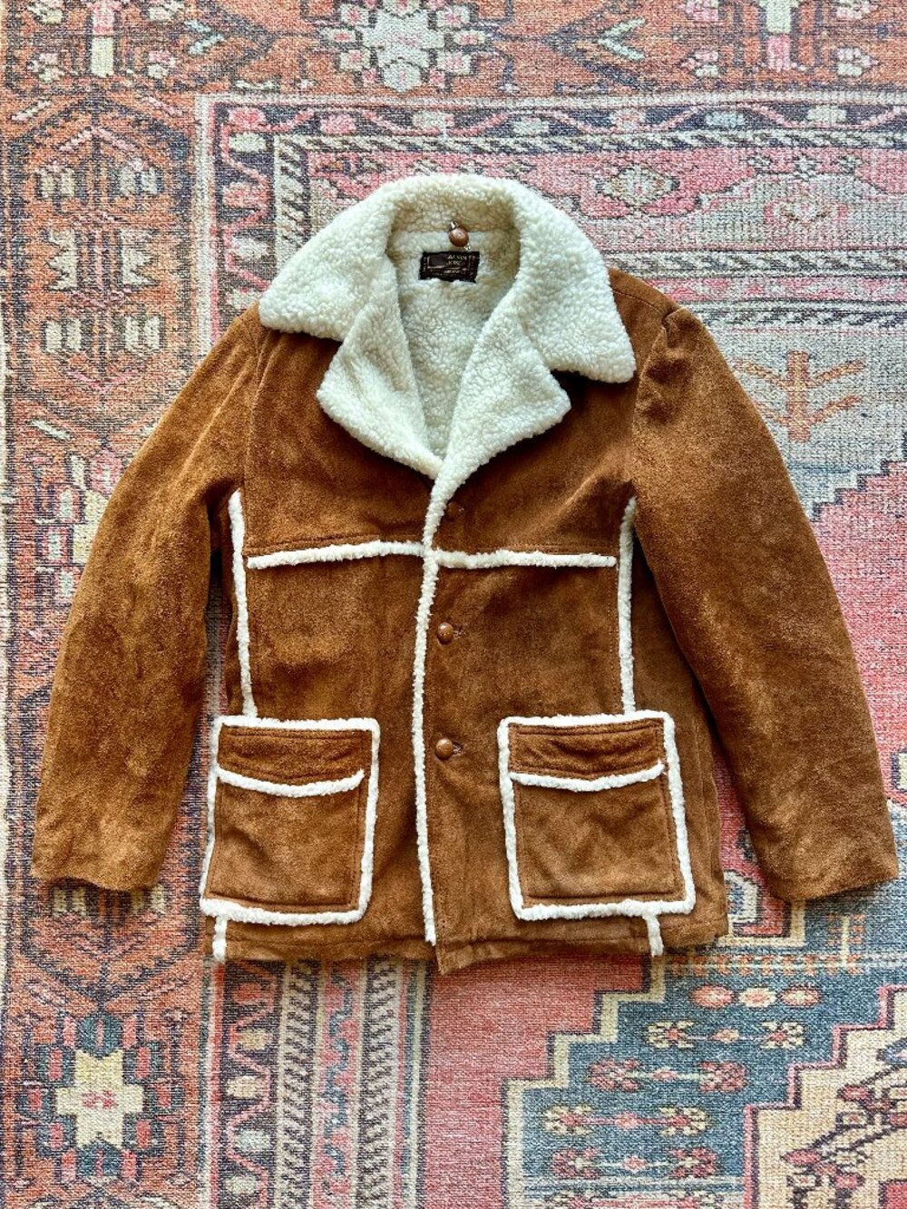 Vintage 1970s Alvin Josef Western Suede Rancher Jacket